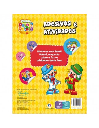 Livro Adesivos Patati Patatá - Adesivos e atividades 32 páginas