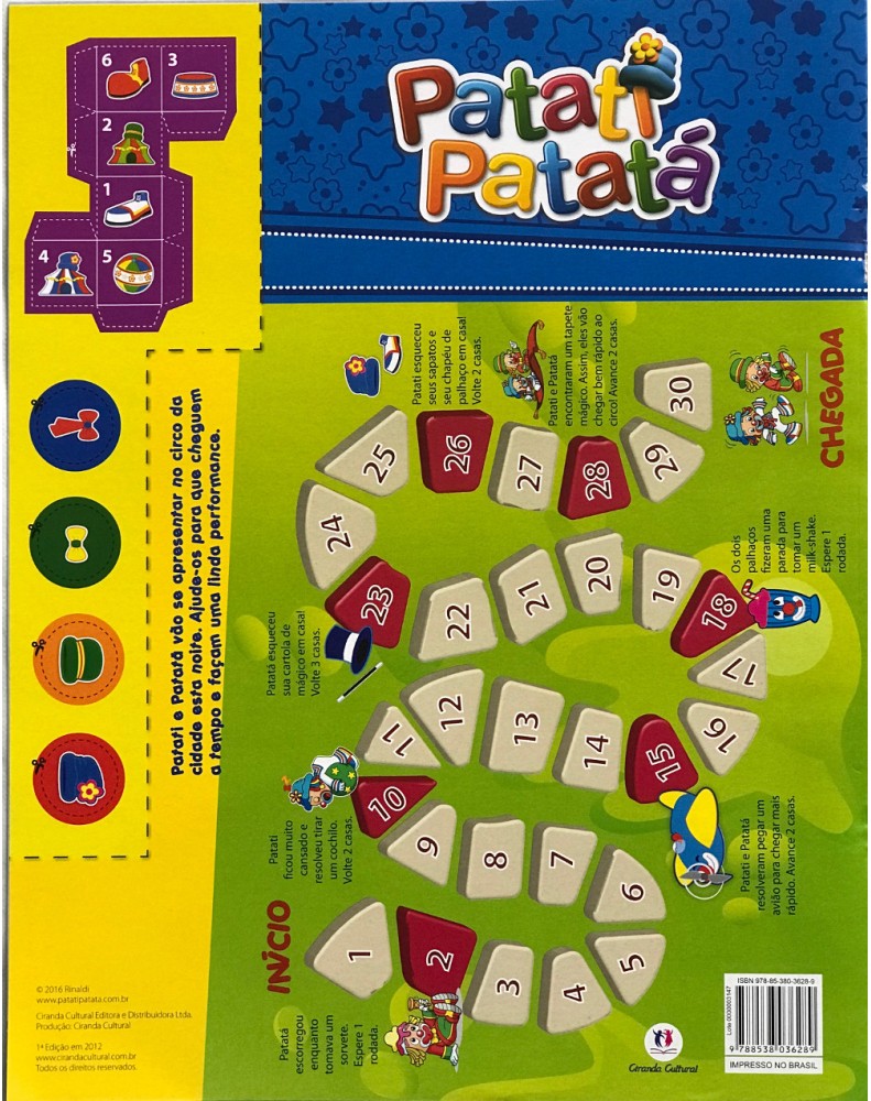 Livro Grande para Colorir  Patati Patatá - 8 Páginas