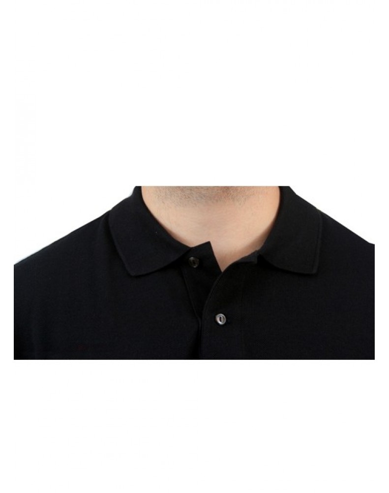 Camisa Polo Lacoste Masculino  100% Prima Cotton Preto Tam. 6 (G)