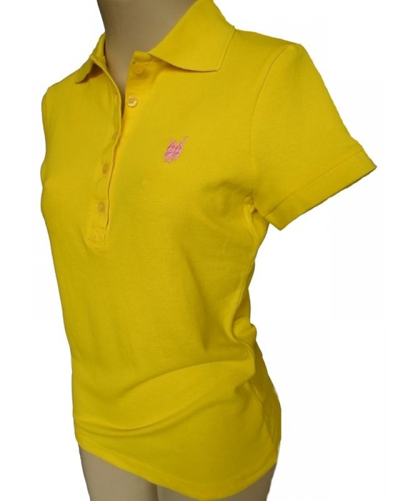 Camiseta Polo Wear  Cavalinho 109557 Amarelo Tamanho M