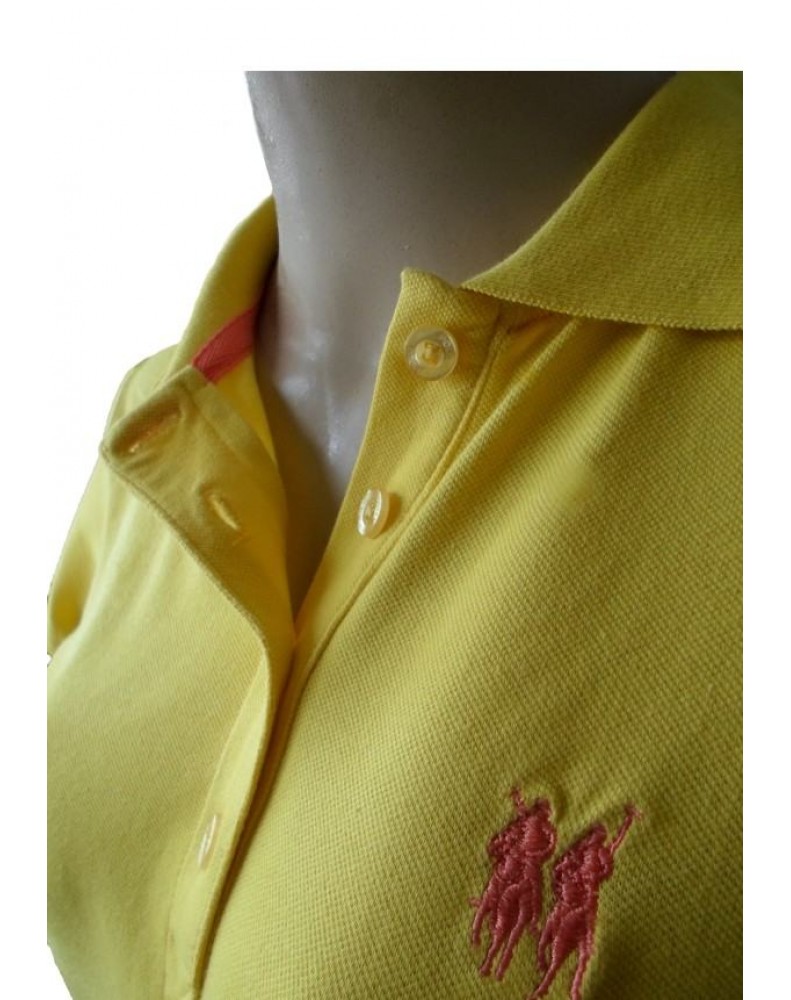 Camiseta Polo Wear  Cavalinho 109557 Amarelo Tamanho M