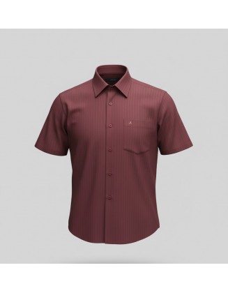 Camisa Masculina  Aramis Manga Curta - 140340 -  Bordô Tam. M