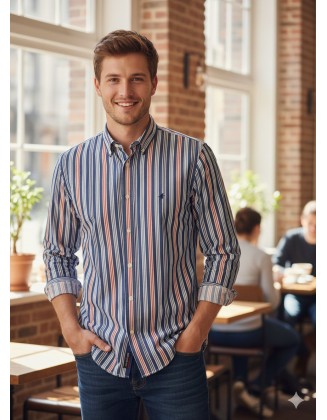 Camisa Manga Longa  Masculina  Brooksfield  b03153z   - Tam. M (38)