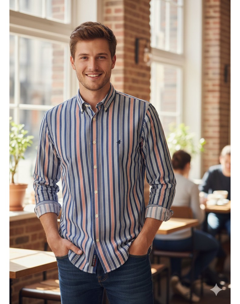 Camisa Manga Longa Masculina Brooksfield b03153z - Tam. M (38) Camisa Manga Longa Masculina Brooksfield b03153z - Tam. M (38)