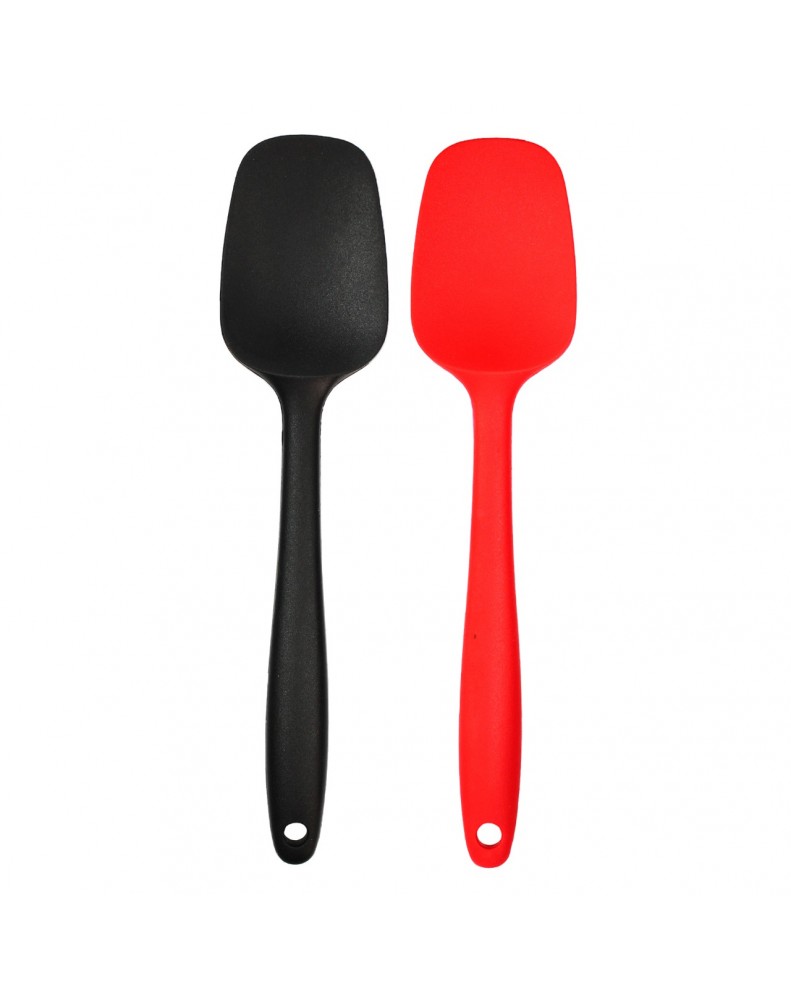 Colher de Silicone para Cozinha  Preto ou Vermelho